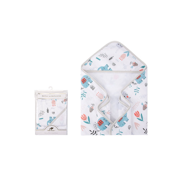 BABY SOFT MUSLIN HOODED WRAPPING SHEET