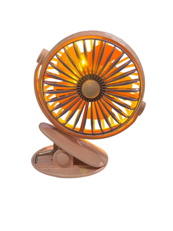 MINI DESKTOP FAN W LIGHT