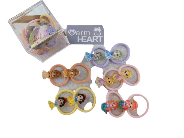 GIRL HAIR PONY SET 10 PCS DISNEY