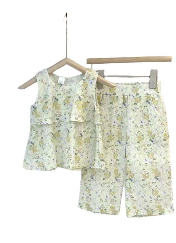 GIRL STYLISH FLORAL 2 PCS SUIT