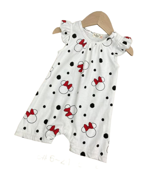 GIRL MINNIE MOUSE SHORT ROMPER