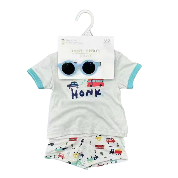 BABY CASUAL 3 PCS SUIT CAR THEMED