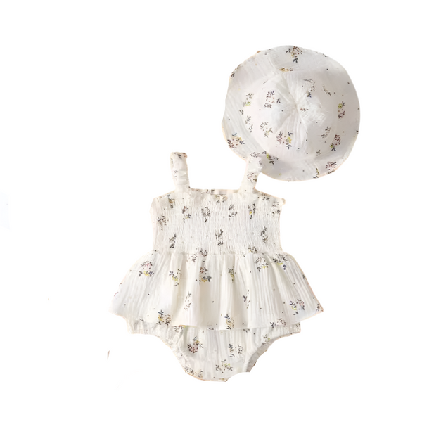 BABY GIRL FANCY BODYSUIT W CAP