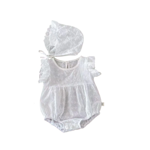 BABY GIRL FANCY BODYSUIT W CAP