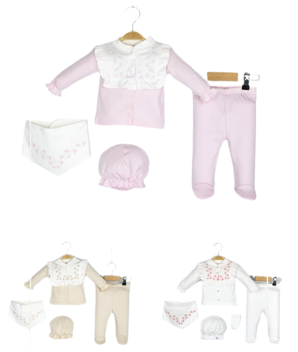 BABY GIRL NEWBORN 5 PCS SET