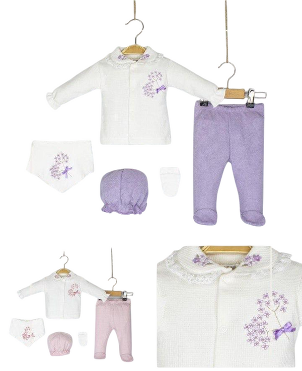 BABY GIRL NEWBORN 5 PCS SET
