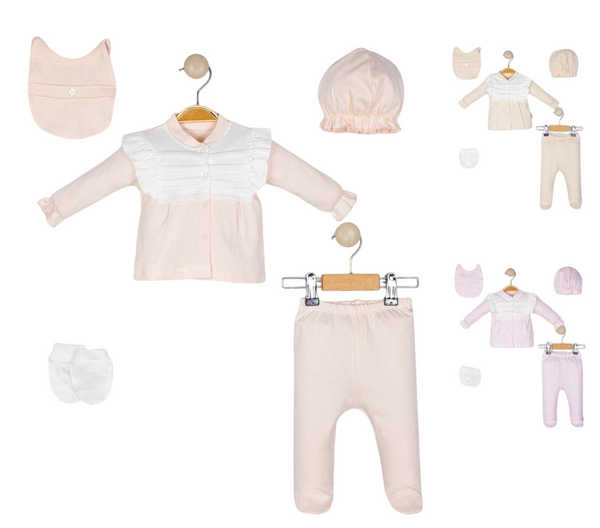 BABY GIRL NEWBORN 5 PCS SET
