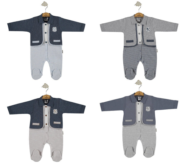 BABY BOY FORMAL ROMPER