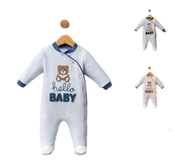 BABY BOY CASUAL ROMPER HELLO BABY