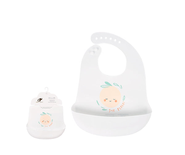 SILICONE BIB JUST PEACHY