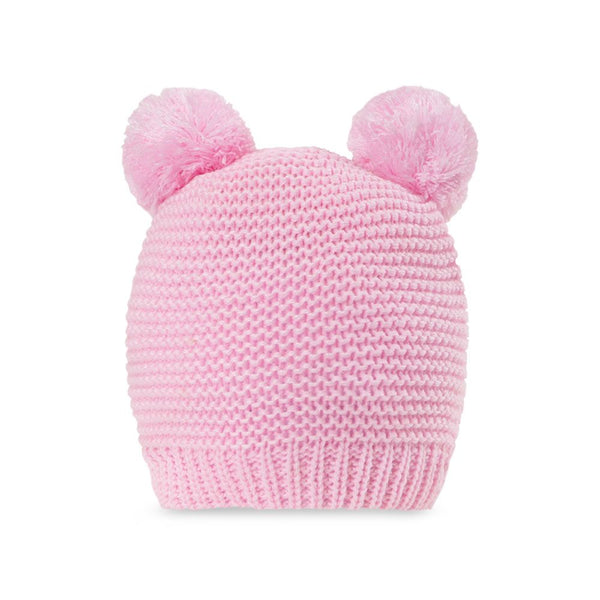 BABY COZY WOOLEN CAP W KNITTED BOW
