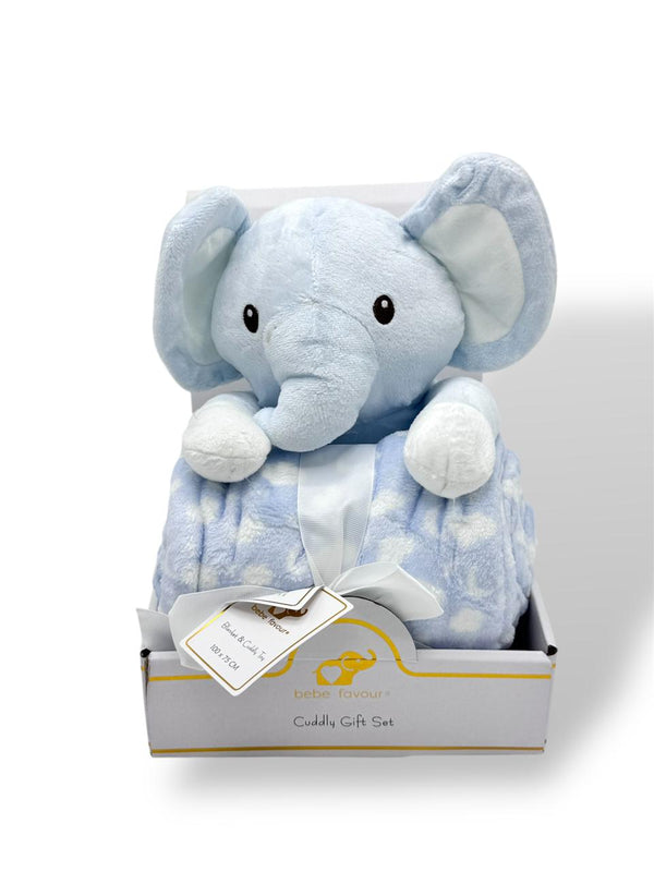 BABY SOFT ELEPHANT BLANKET SET