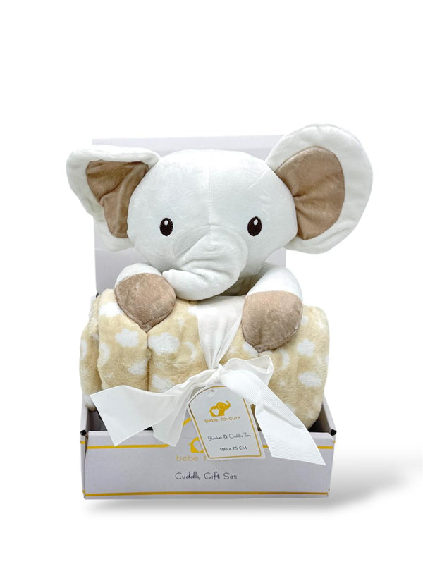 BABY SOFT ELEPHANT BLANKET SET