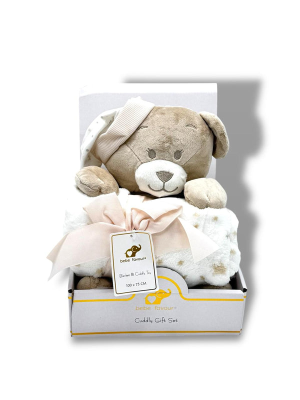 BABY SOFT BEAR BLANKET SET