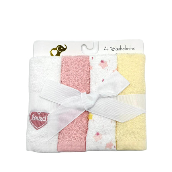 BABY STAR THEMED FACE TOWELS PACK 4