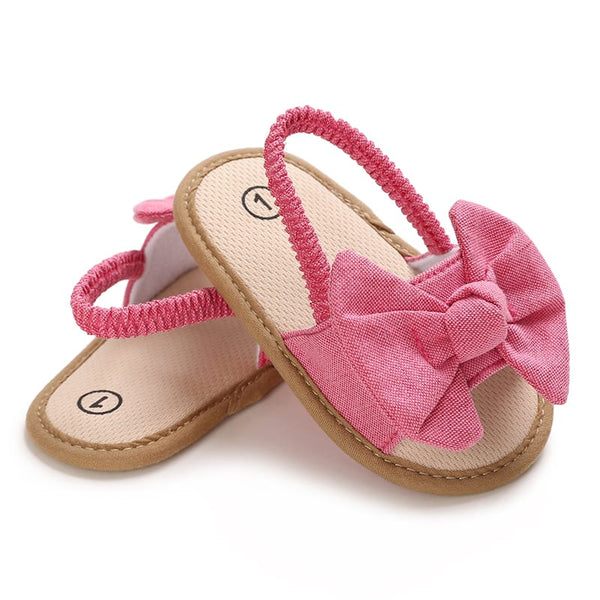 GIRL PRE-WALKER SANDALS PINK BOW