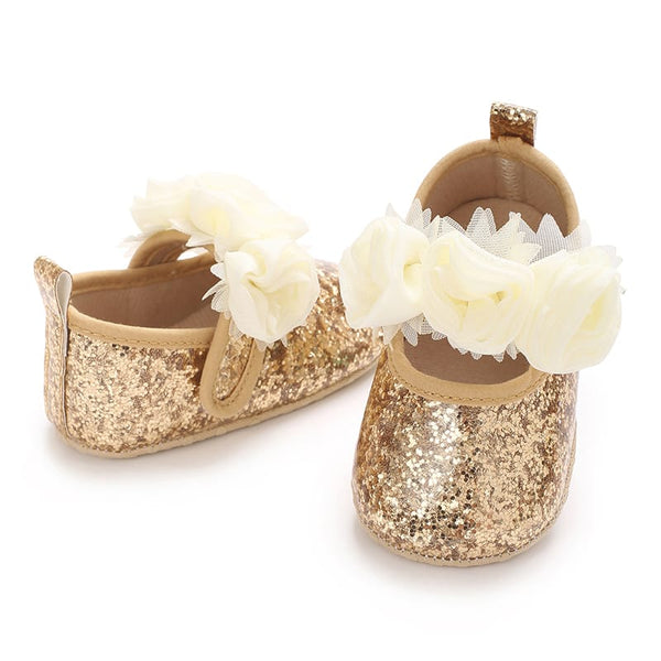 GIRL PRE-WALKER PUMPS GOLDEN SHINE