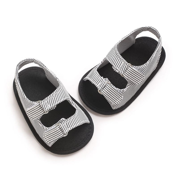 BOY STRIPED PRE-WALKER SANDALS