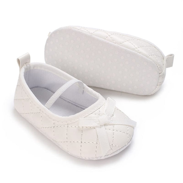 GIRL PRE-WALKER PUMPS WHITE TEXTURED