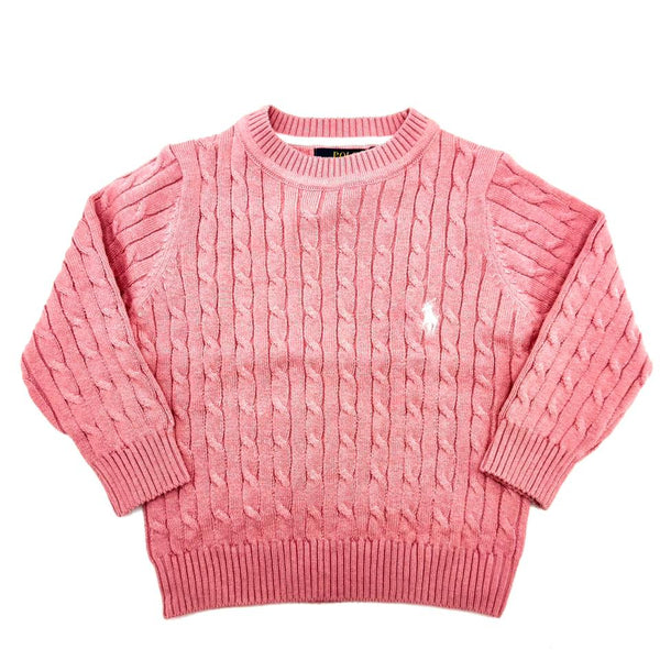 BABY GIRL CABLE KNIT SWEATER