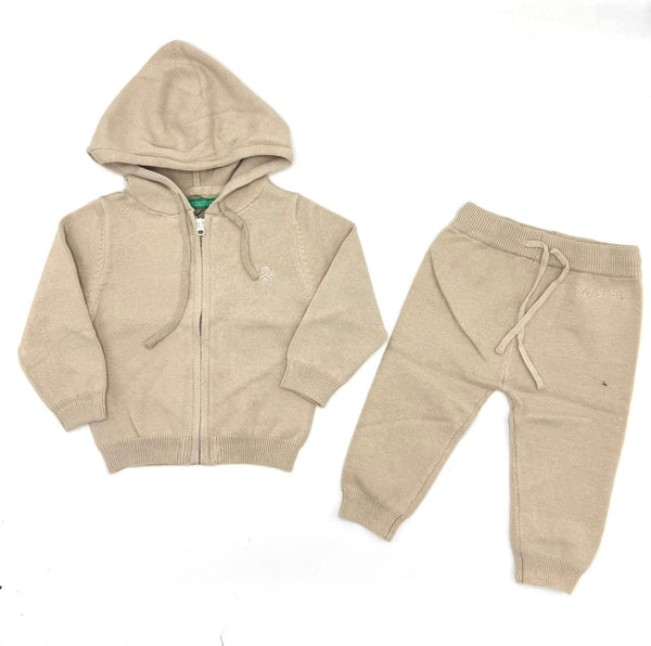 BABY KNITTED ZIPPER CO-ORD SET