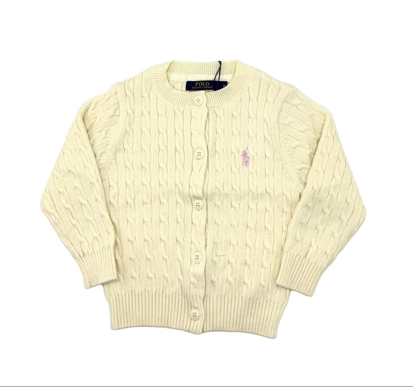 BABY GIRL CABLE KNIT CARDIGAN SWEATER