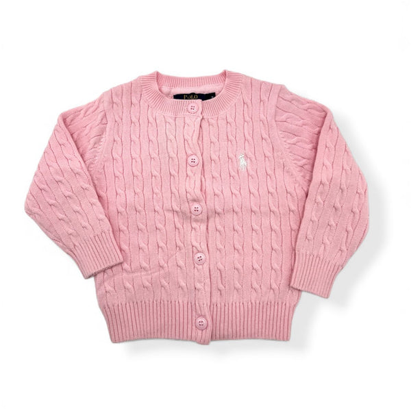 BABY GIRL CABLE KNIT CARDIGAN SWEATER