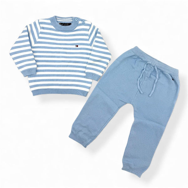 BABY KNITTED STRIPED CO-ORD SET