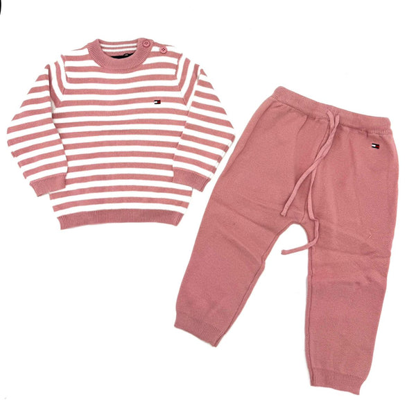 BABY KNITTED STRIPED CO-ORD SET