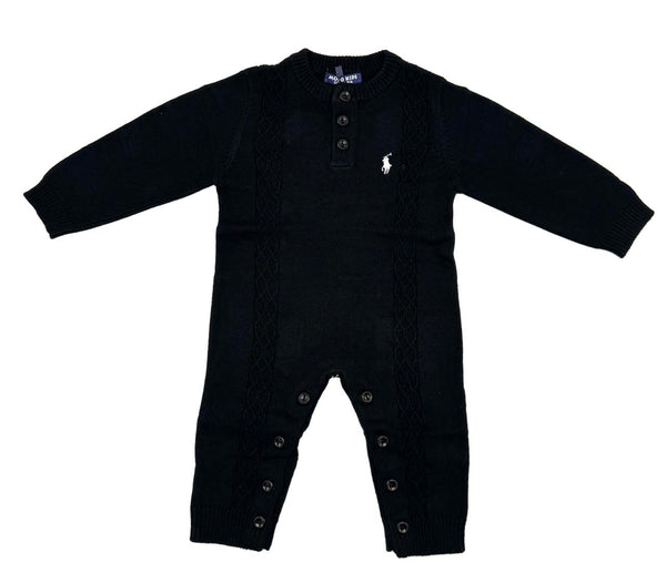 BABY BOY KNITTED ROMPER