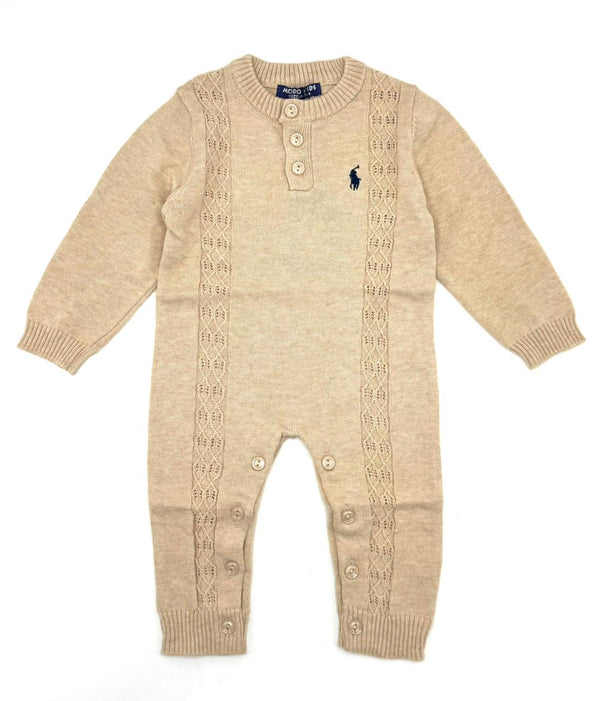 BABY BOY KNITTED ROMPER