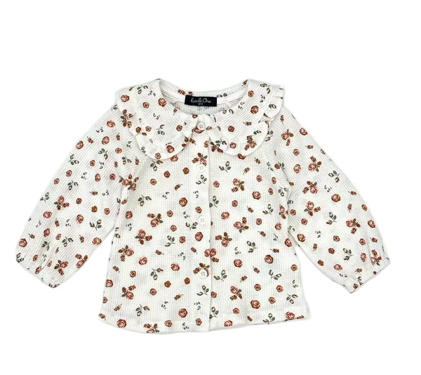 BABY GIRL FULL SLEEVES BUTTON DOWN FLORAL TOP