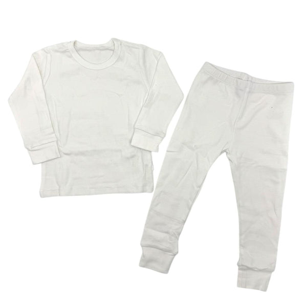 KIDS COZY THERMAL SUIT WHITE