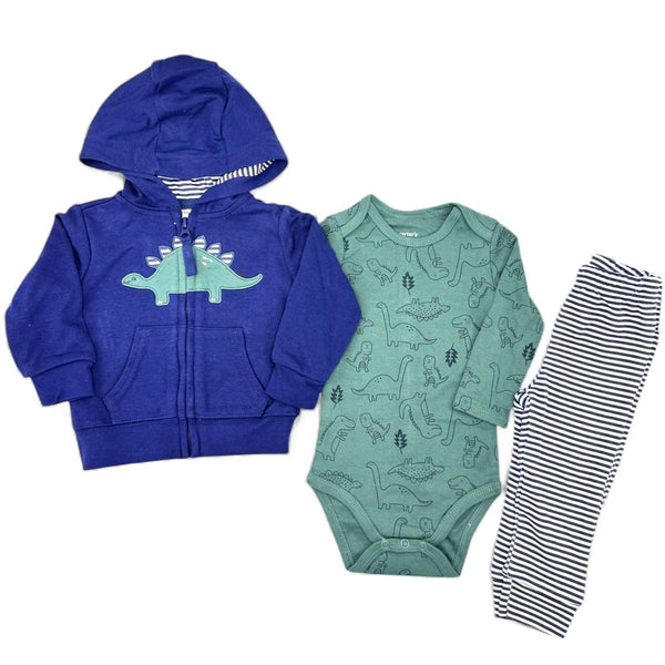 BABY BOY DINO EMBROIDED CO-ORD SET