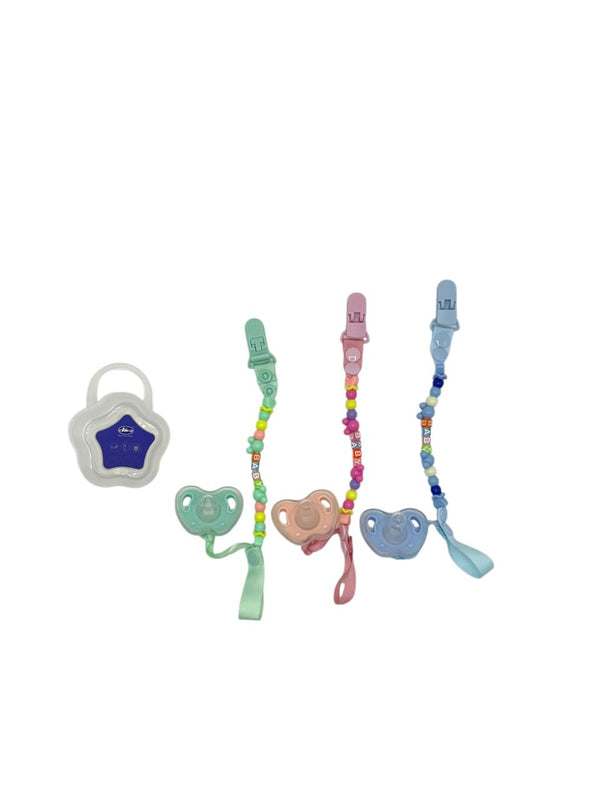 BABY SOOTHER WITH PACIFIERS HOLDER