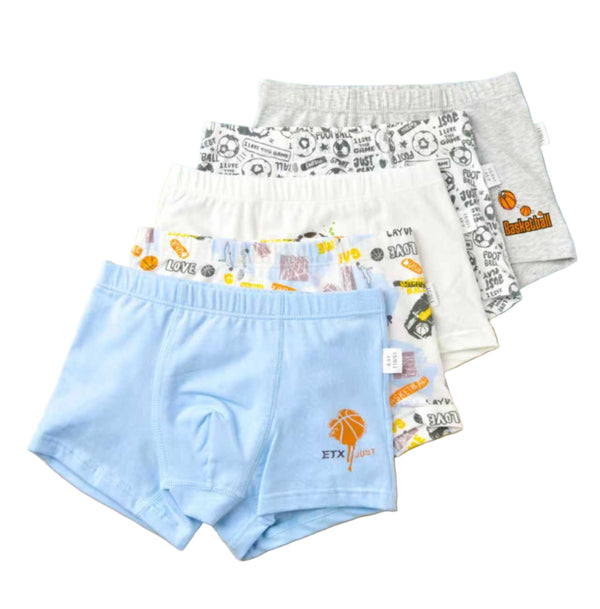 BOYS BOXERS MULTI-COLOURED PACK 5