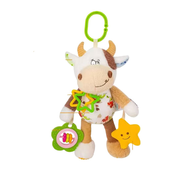 BABY SOFT COW RATTLE
