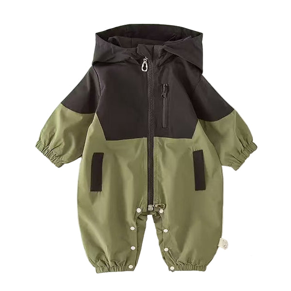 BABY WARM PADDED HOODED ROMPER