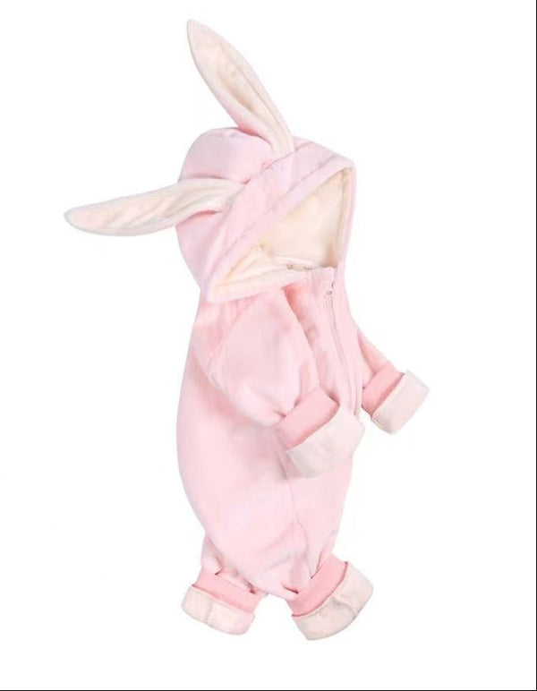 BABY BUNNY HEAD WOOLEN ONESIES