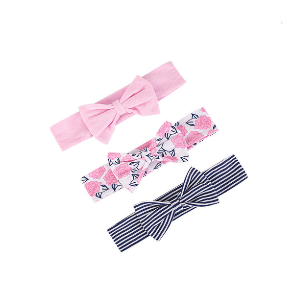 BABY GIRL HEADBAND SET 3 PCS