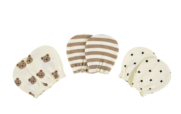 BABY SCRATCH MITTENS PACK 3