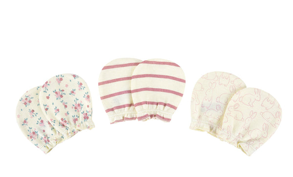 BABY SCRATCH MITTENS PACK 3
