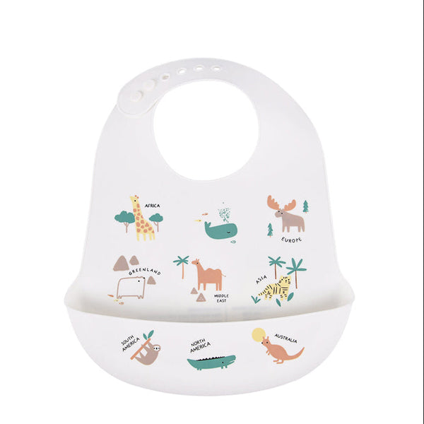 KIDS ANTI SPILL SILICONE BIB