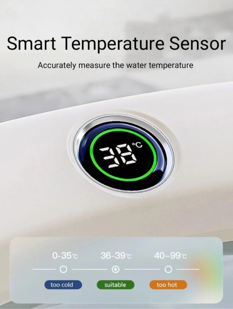 BABY BATH & CHANGING TABLE W TEMPERATURE SENSOR