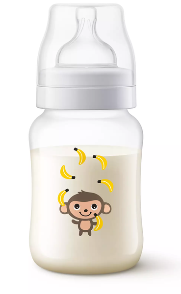 Anti-Colic Bottle PP 260ml Pk1 Monkey - SCF821/11