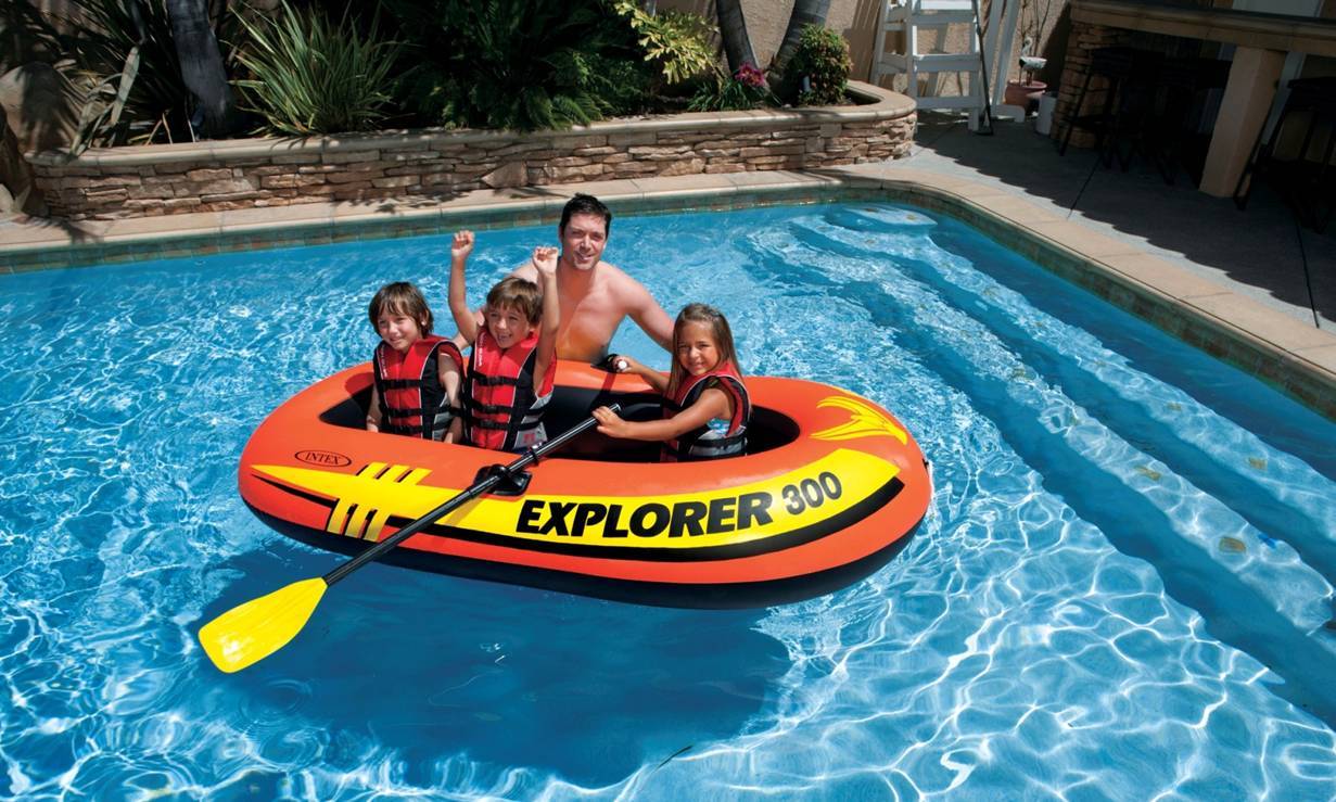 INTEX Boat Explorer With Oars & Pump - 58332