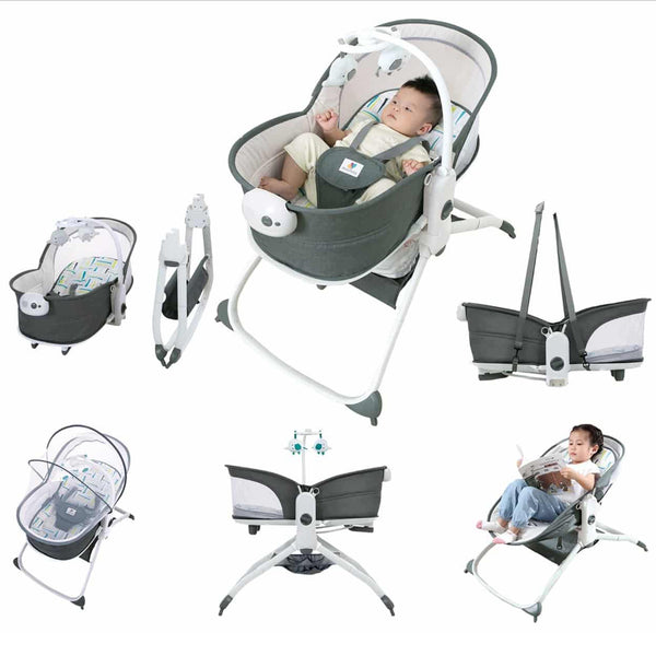 Mastela 6-in-1 Rocker & Bassinet | Grey - 8461