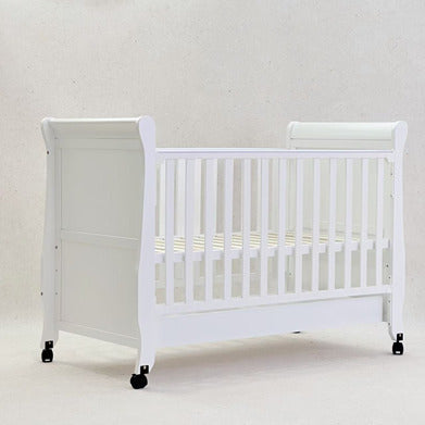 BABY WOODEN COT WHITE