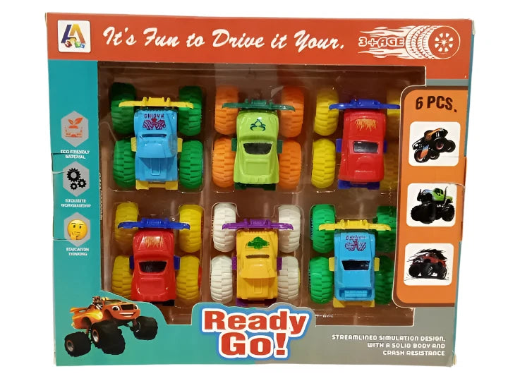 BABY MINI MONSTER TRUCK SET 6 PCS