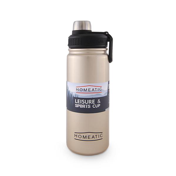 HOMEATIC STEEL WATER BOTTLE 650 ML - HKD-859